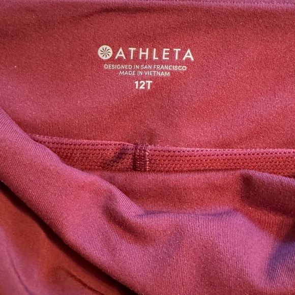 Athleta skort, size 12Tall. Cranberry color. - Picture 2 of 4